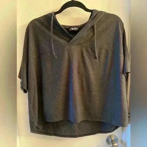The North face crop top with hoodie